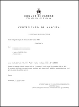 Cargar imagen en el visor de la galería, certificato di nascita
